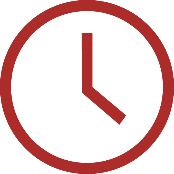 Clock Red